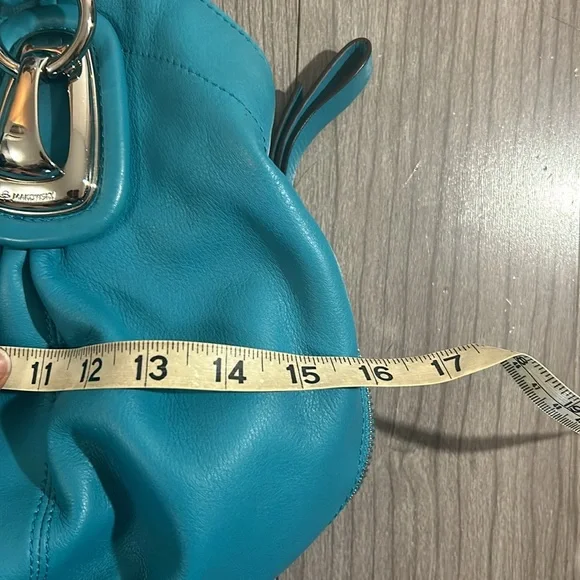 Teal b. Makowsky Leather handbag - Picture 7 of 7